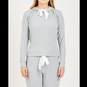 🆕 Stateside rib fleece hoodie heather grey